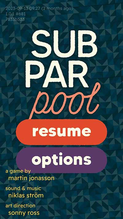 非常规台球(subpar pool)汉化版