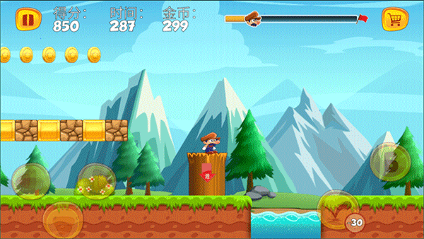 顶蘑菇(Super Bino Go)汉化版