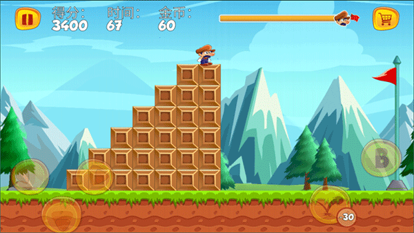 顶蘑菇(Super Bino Go)汉化版