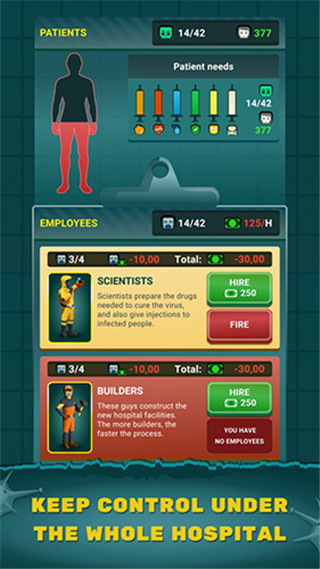 僵尸医院大亨汉化内置菜单最新版