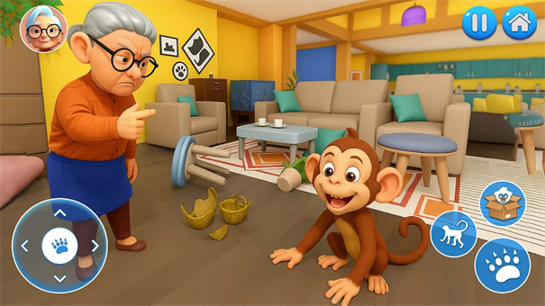 捣蛋猴VS怪奶奶