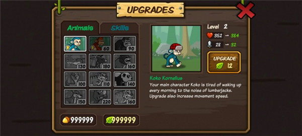 森林防御战猴子传奇(Lumberwhack)中文版