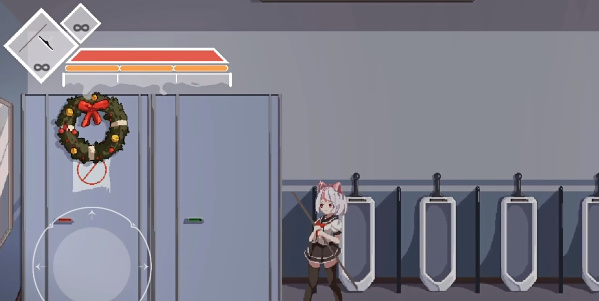 白毛少女大战僵尸