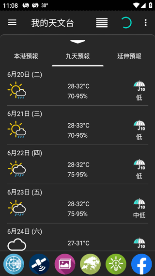 香港天文台天气预报