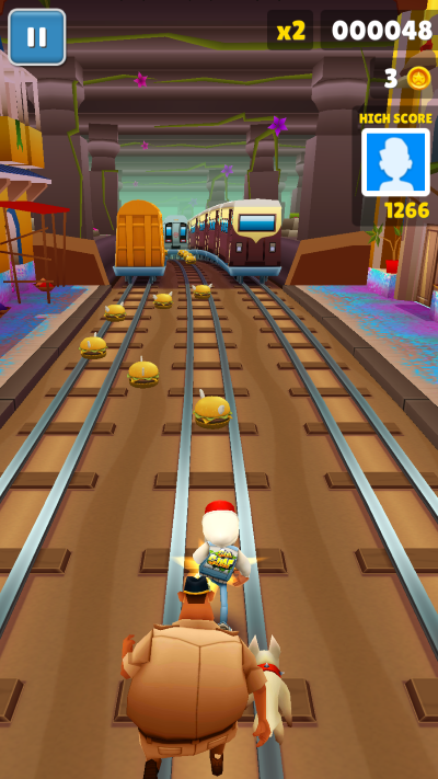 地铁跑酷凤灵改汉堡金币手机版