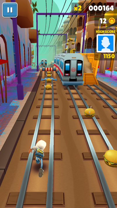 地铁跑酷凤灵改汉堡金币手机版